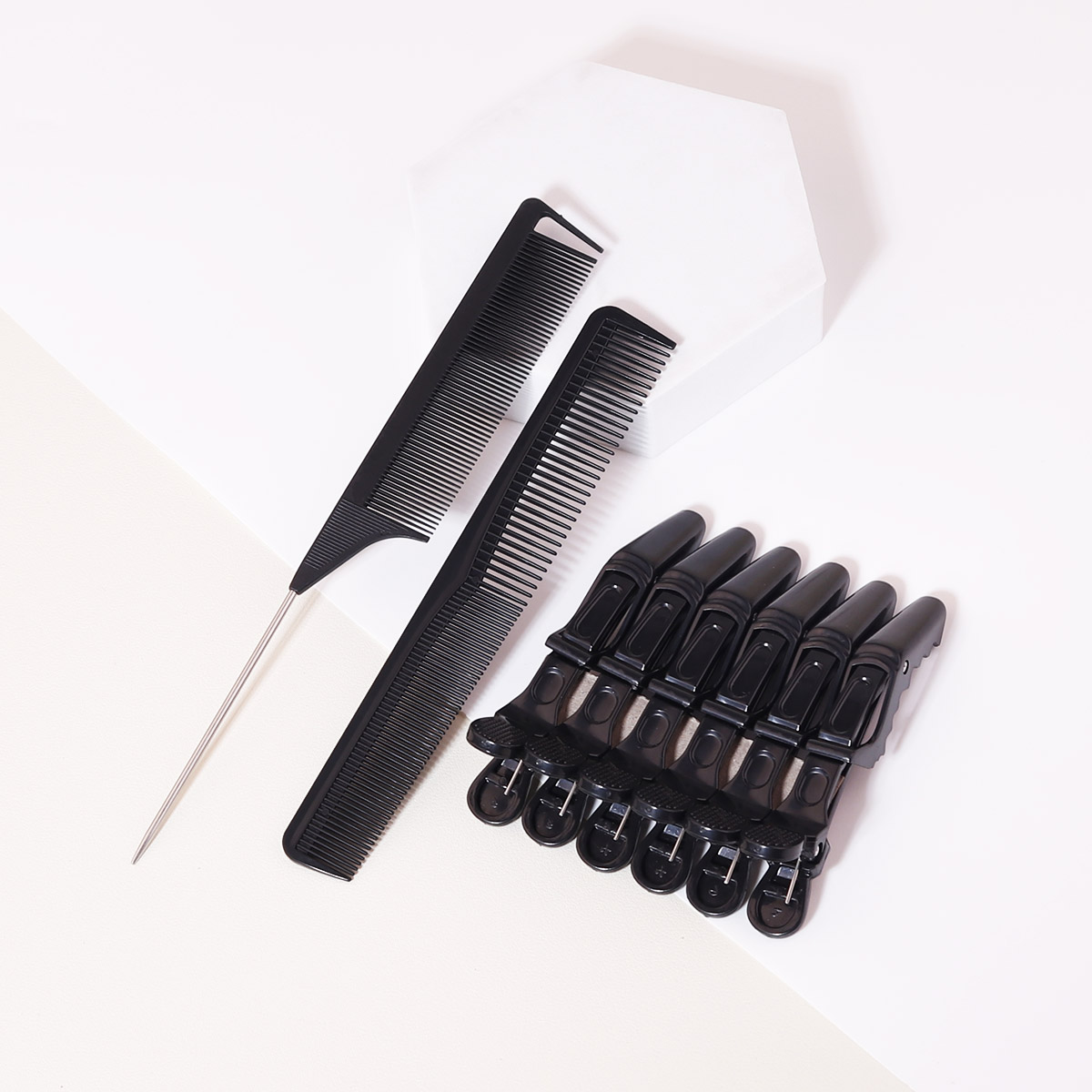 Crocodile Clip Set - Conjunto de 8 pentes para cabelo