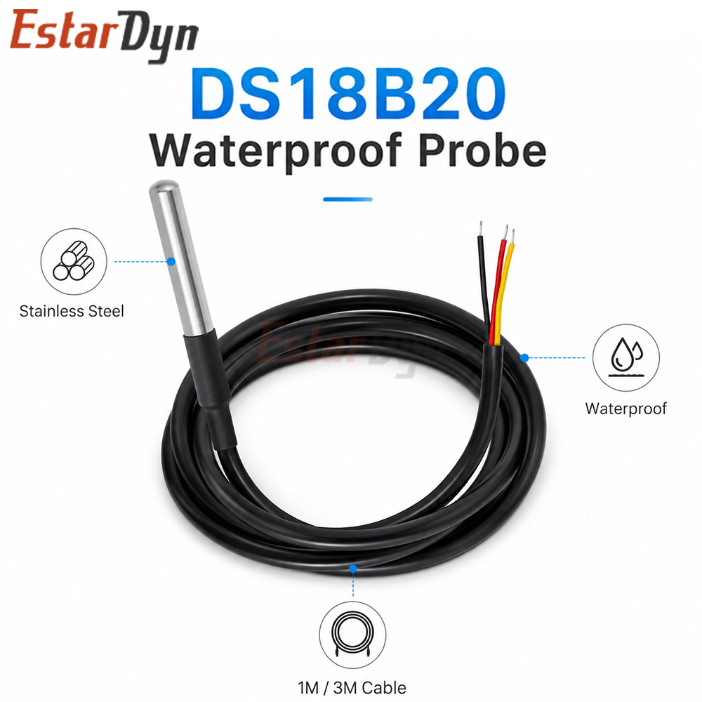 Ds18B20 Temperature Sensor - Sensor de Temperatura Digital à Prova