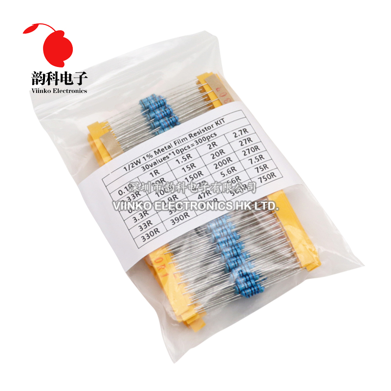 Resistor Kit 1 4W - 300 peças 150 peças 1/2w 1w