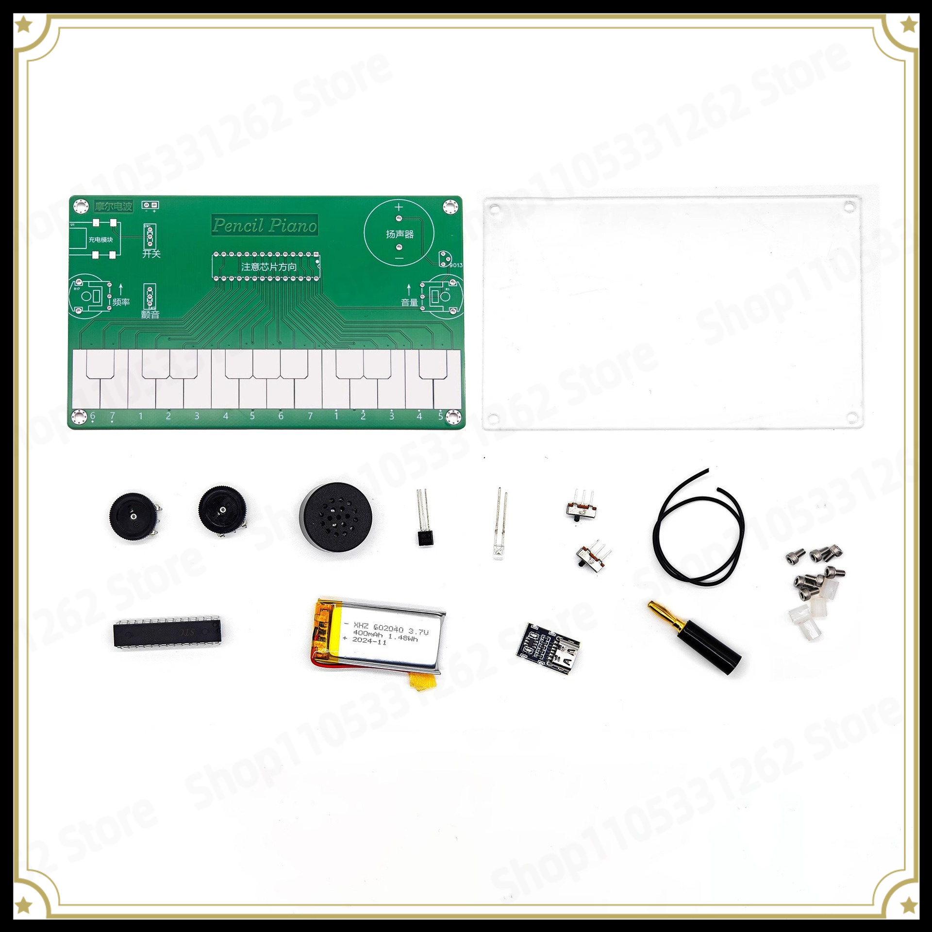 Diy Electronics Course - Kit de Prática de Soldagem para