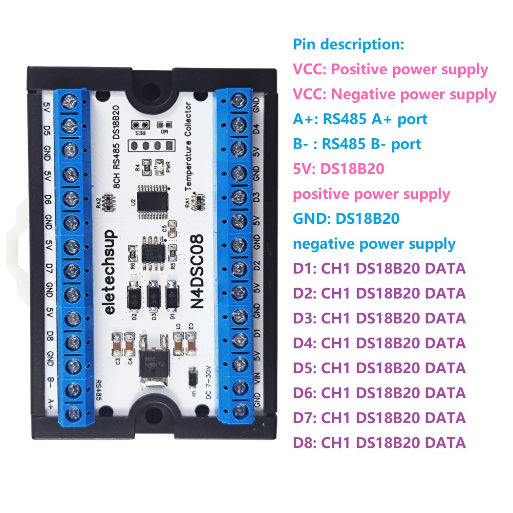 Ds18B20 Temperature Sensor - Sensor de temperatura digital ds18b20, 8