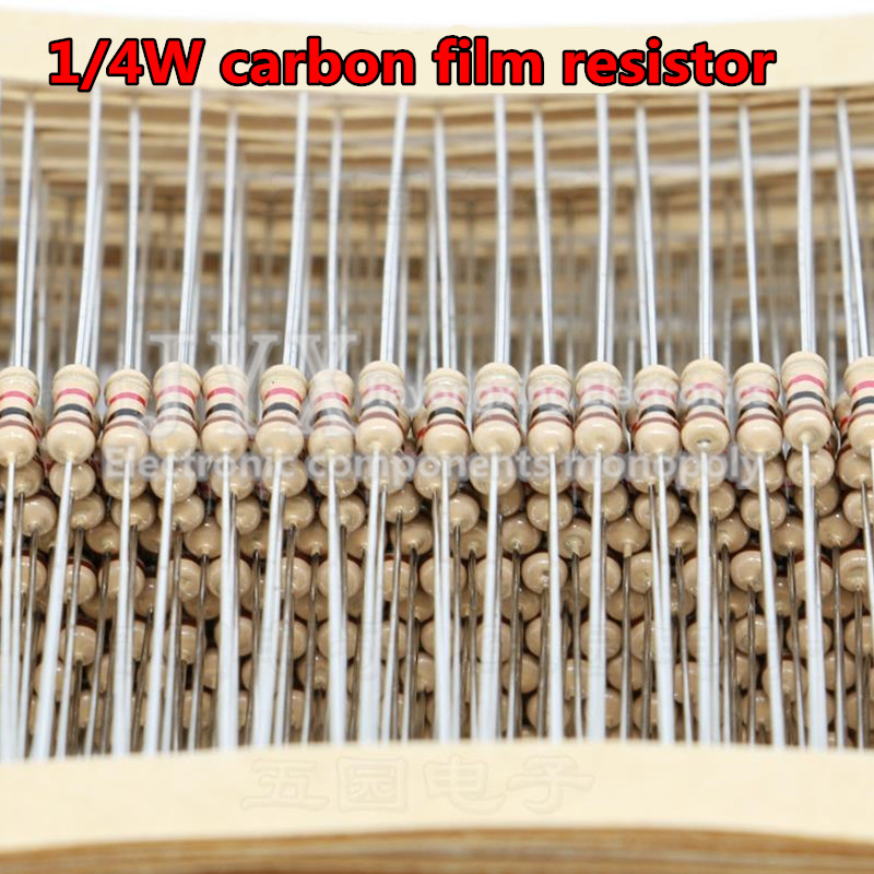 Resistor Kit 1 4W - 100 Peças Resistor de Filme de