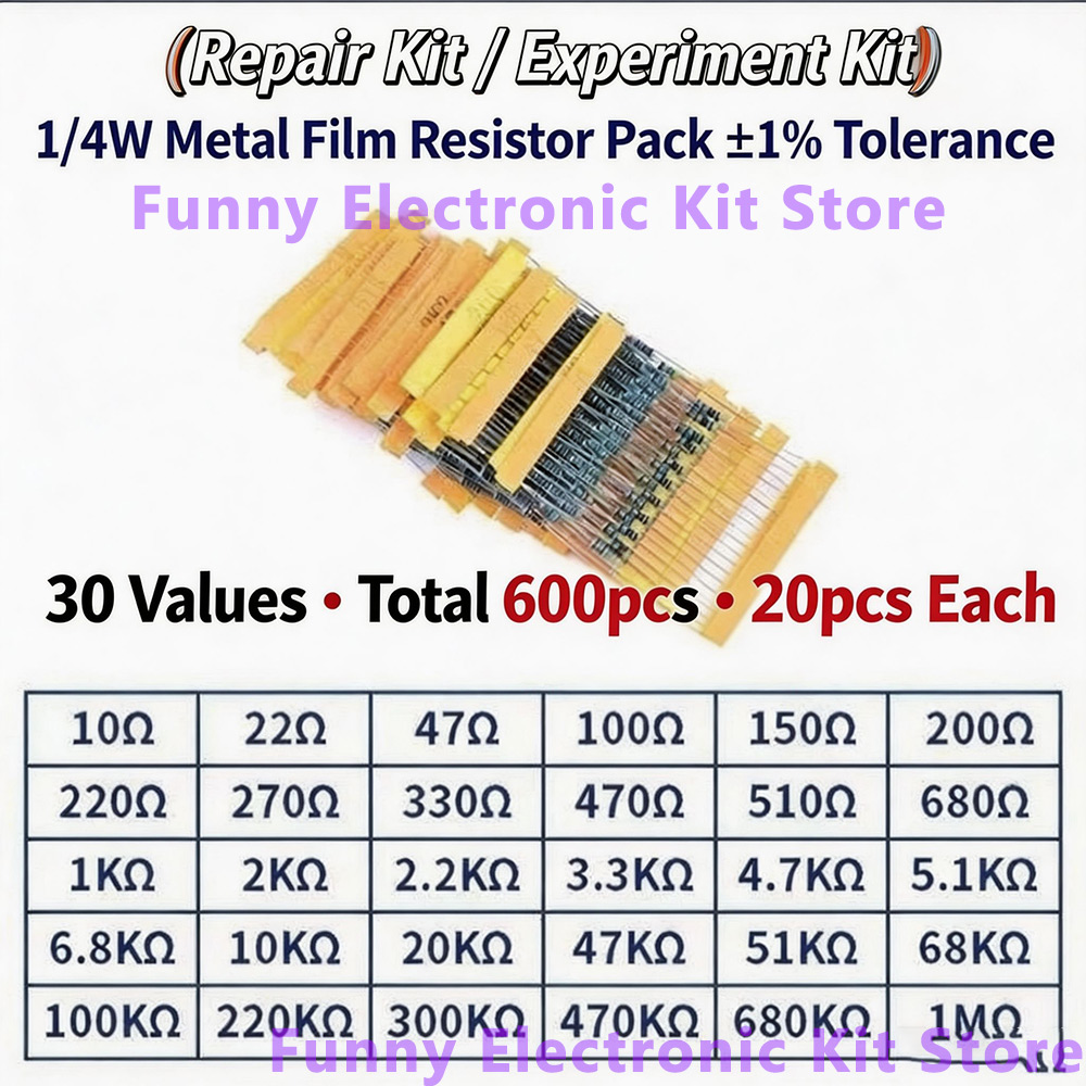 Kit de Resistores de Filme Met - Resistor Kit 1 4W avaliação e preço