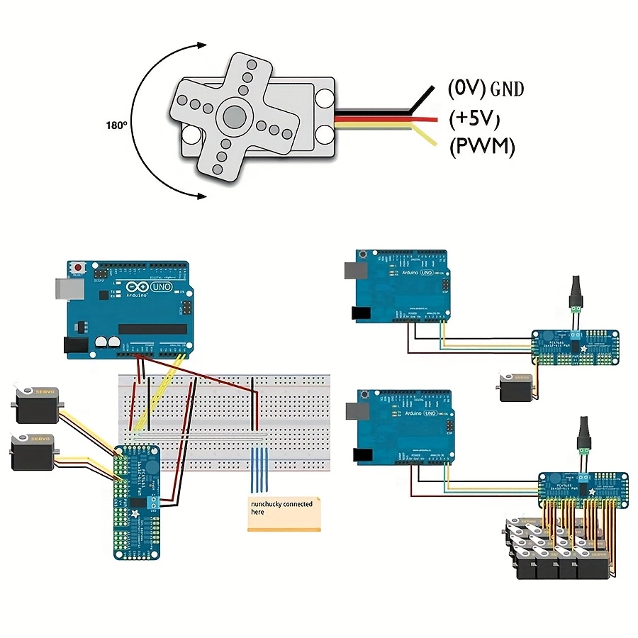 5 motores servo SG90 9G + módu - Servo Motor Sg90 avaliação e preço