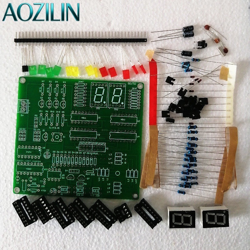 Kit de Semáforo Digital AOZILI - Diy Electronics Course avaliação e preço