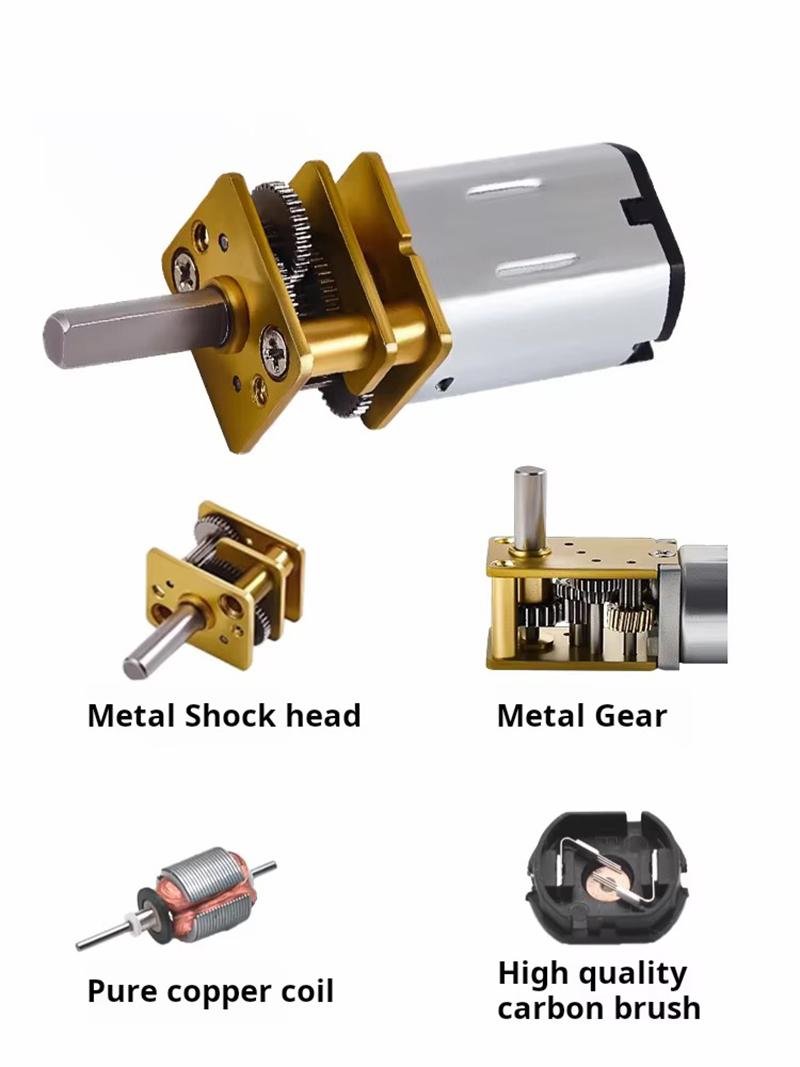 6v 12v 15-6000rpm GA12-N20 dc  - Diy Boat Electronics avaliação e preço