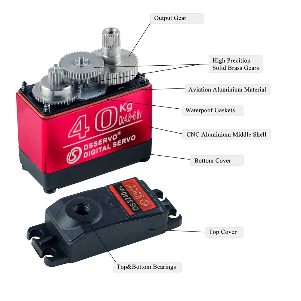 40kg dservo ds3240 grande torq - Servo Motor Sg90 avaliação e preço