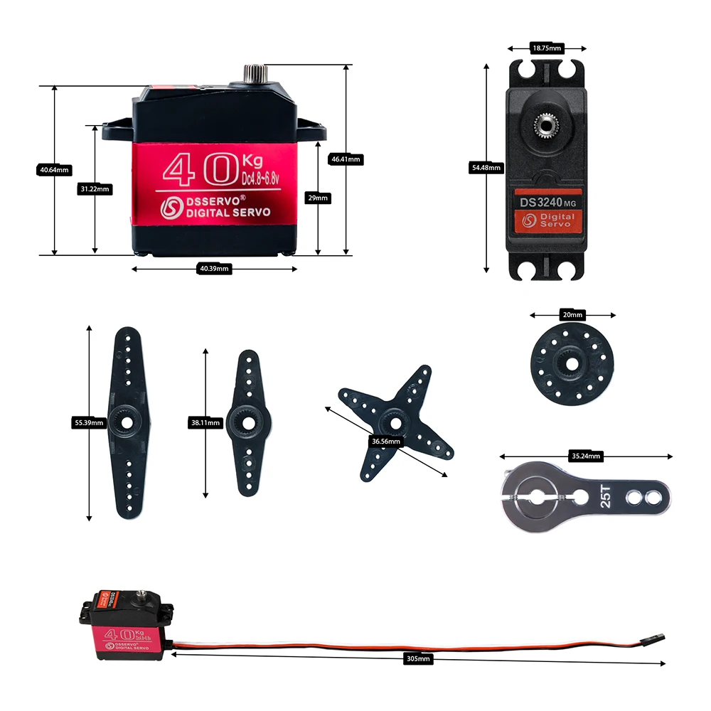 40kg dservo ds3240 grande torq - Servo Motor Sg90 avaliação e preço