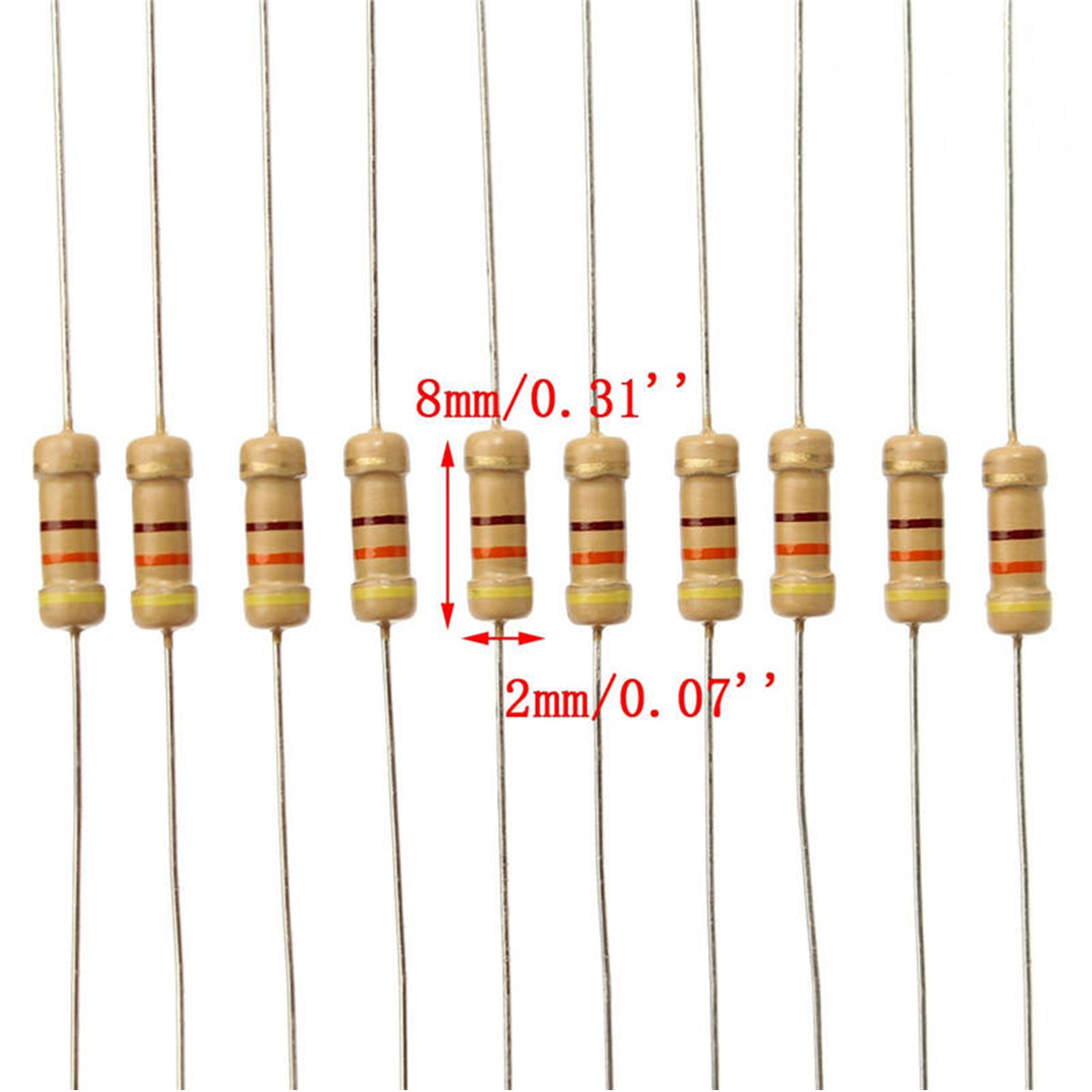 1000 pçs/lote 1/4W 0.25W Kit d - Resistor Kit 1 4W avaliação e preço