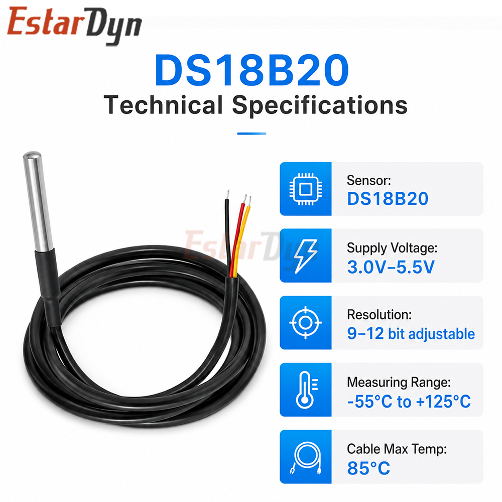 Sensor de Temperatura Digital  - Ds18B20 Temperature Sensor avaliação e preço