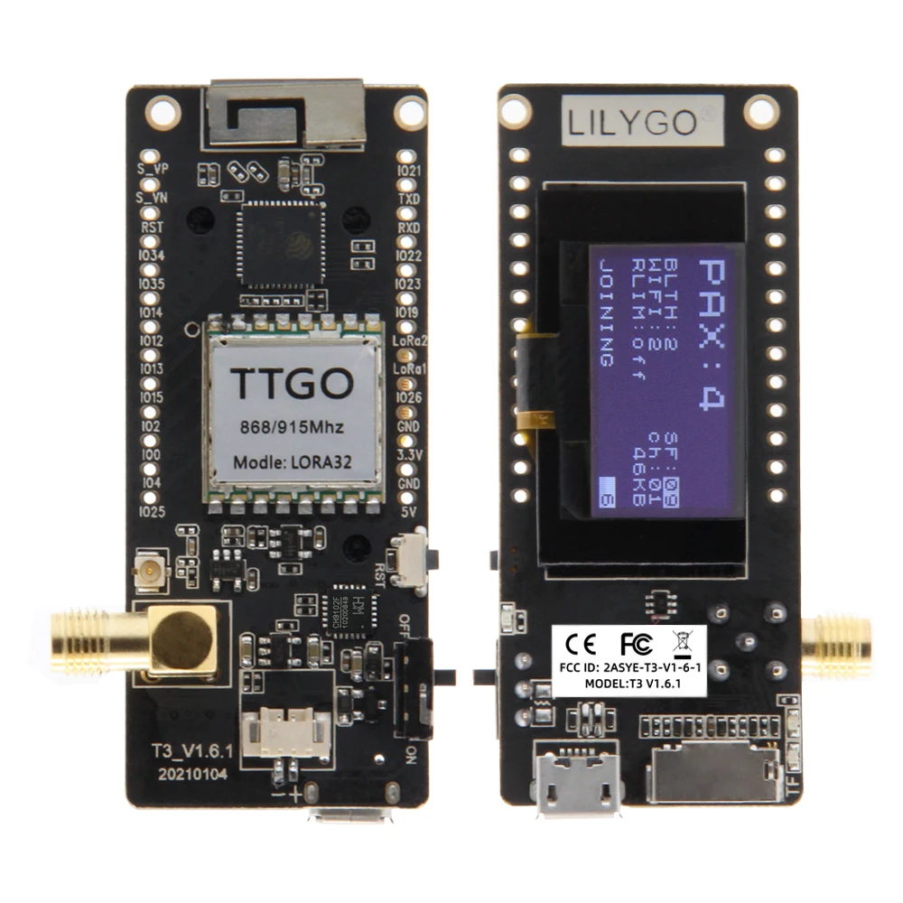 LILYGO ®   Ttgo loRa32 v2.1_1. - Oled Display Module avaliação e preço