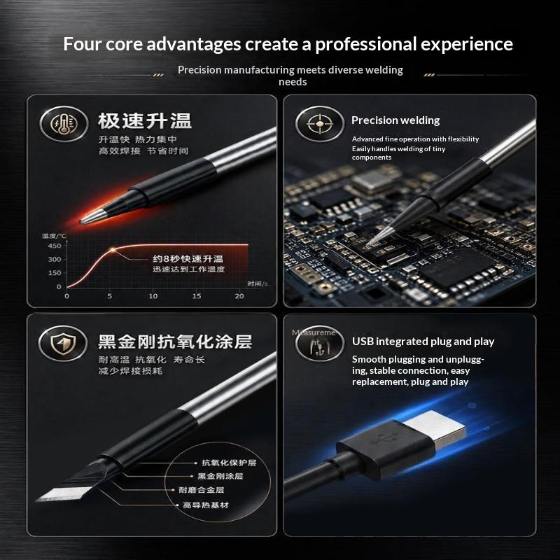 Conjunto de 3 Pontas de Ferro  - Flux Pen Electronics avaliação e preço