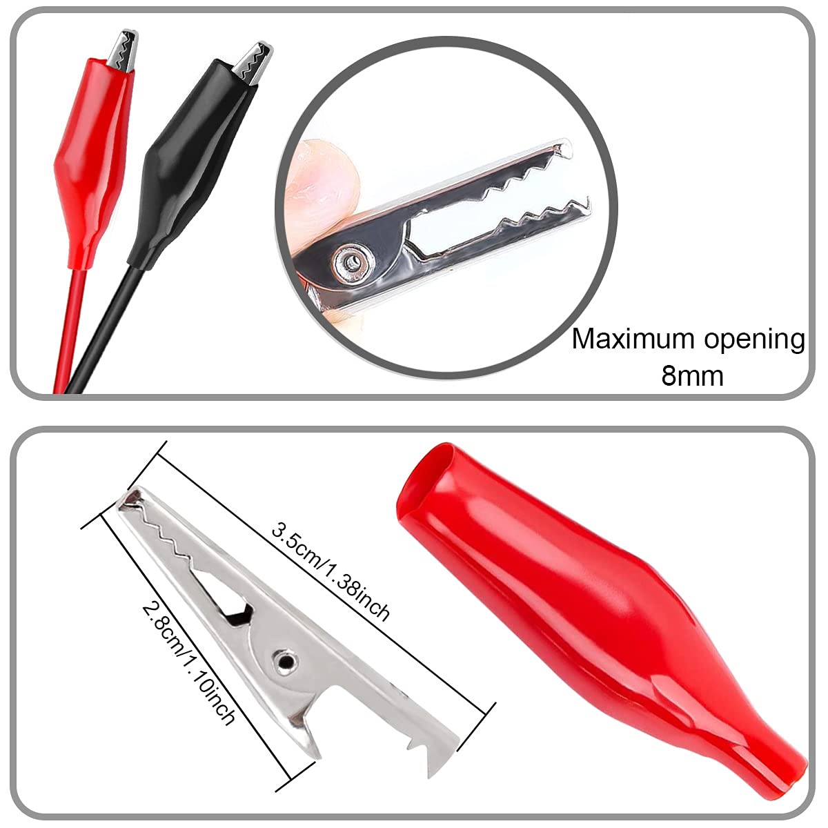 Clipe de jacaré para usb, braç - Crocodile Clip Set avaliação e preço