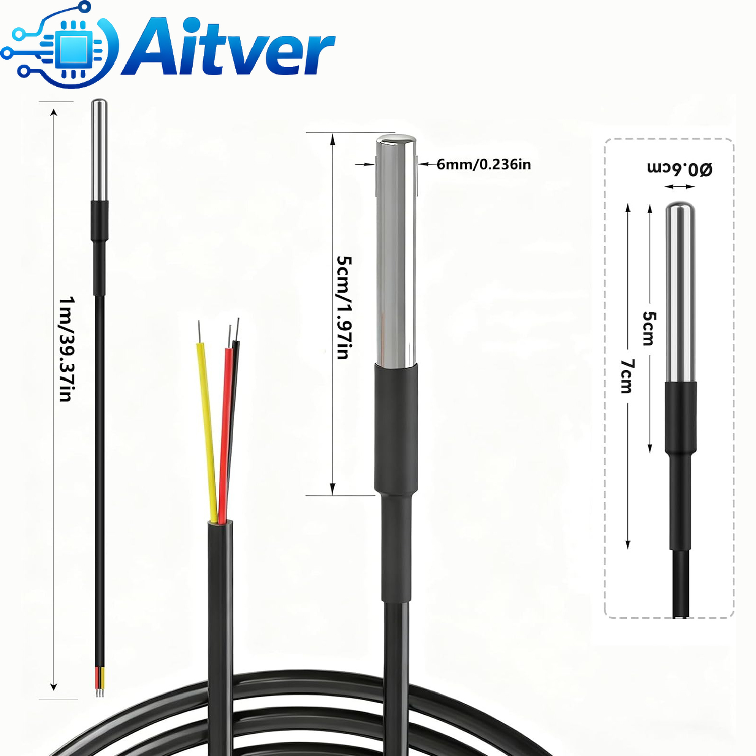 Sonda sensor de temperatura à  - Ds18B20 Temperature Sensor avaliação e preço