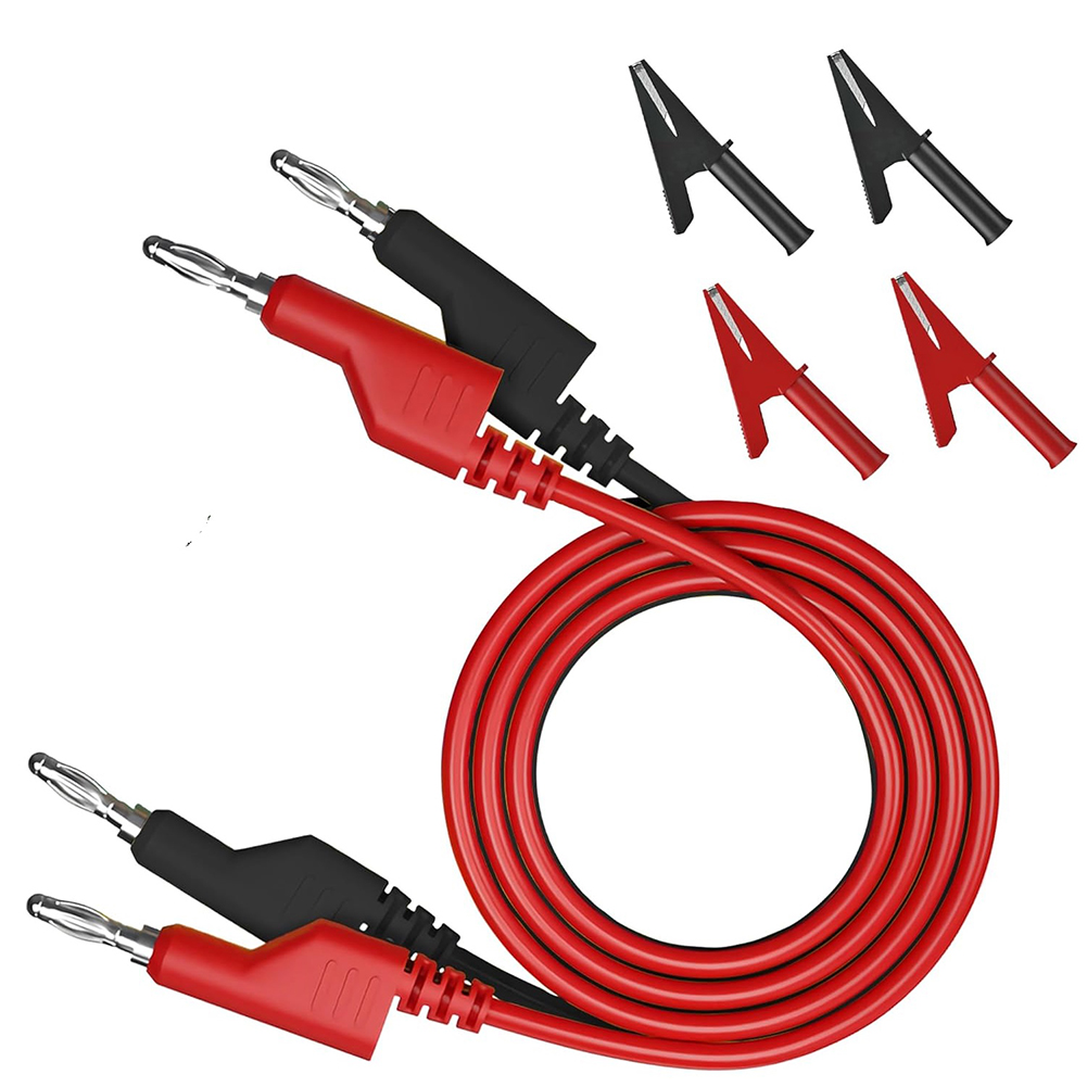 Conjunto de 6 Cabos de Teste E - Crocodile Clip Set avaliação e preço