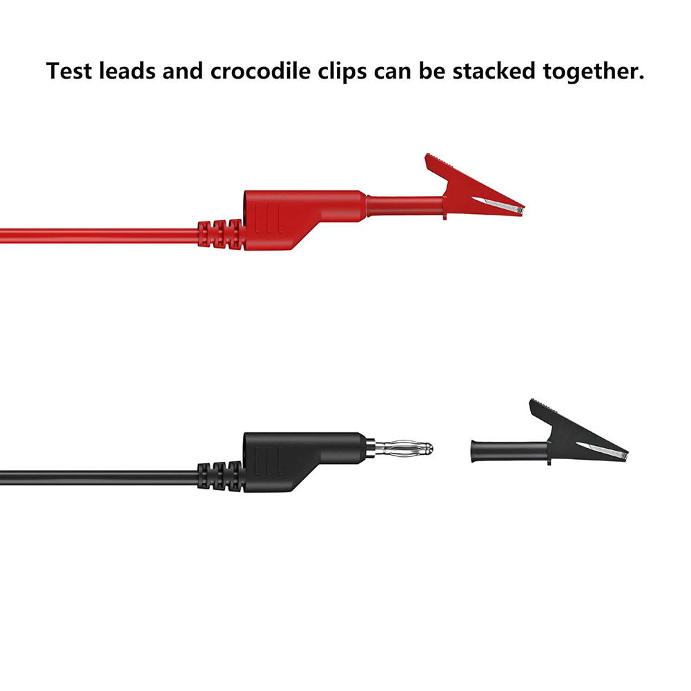 Conjunto de 6 Cabos de Teste E - Crocodile Clip Set avaliação e preço