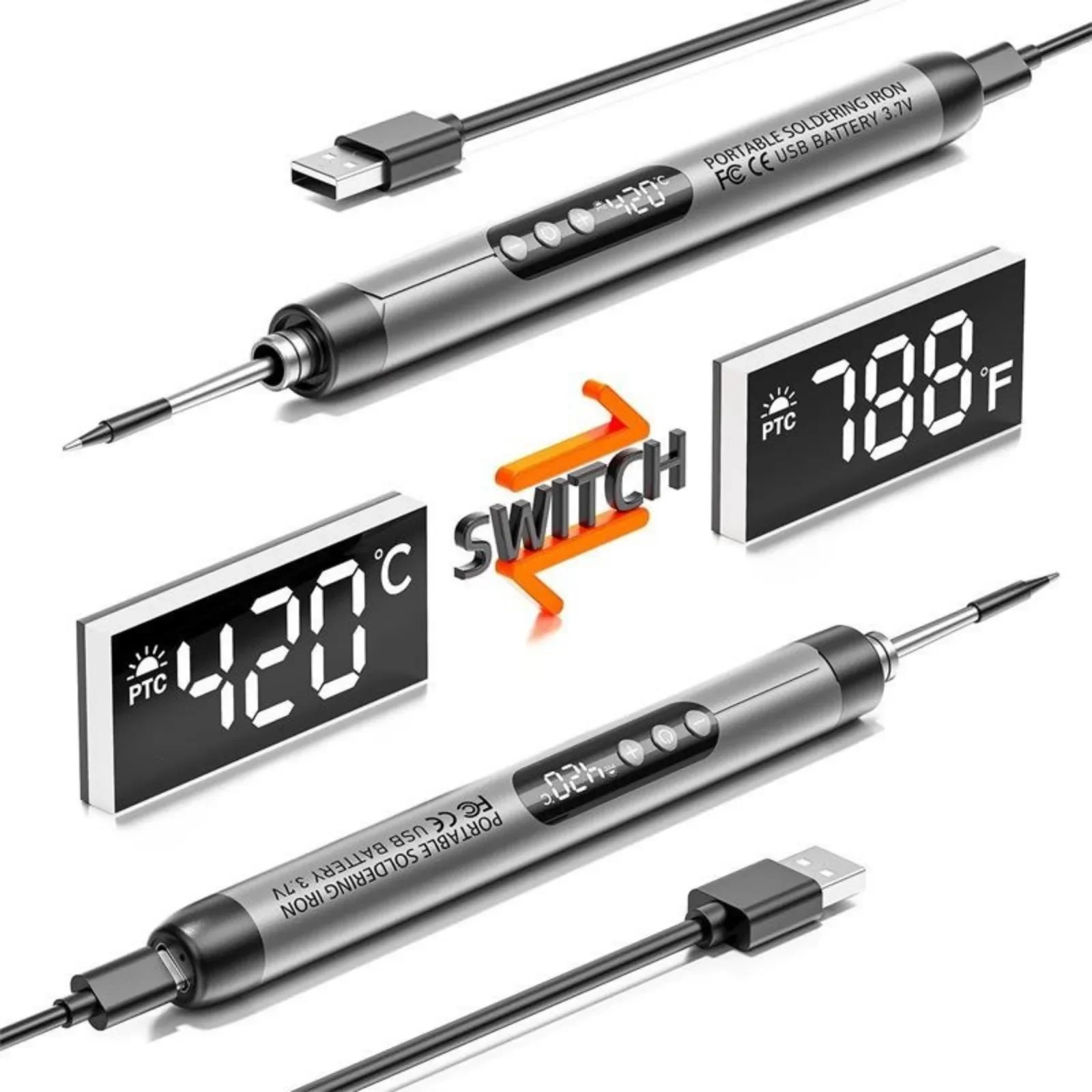 Mini ferro de solda USB recarr - Flux Pen Electronics avaliação e preço