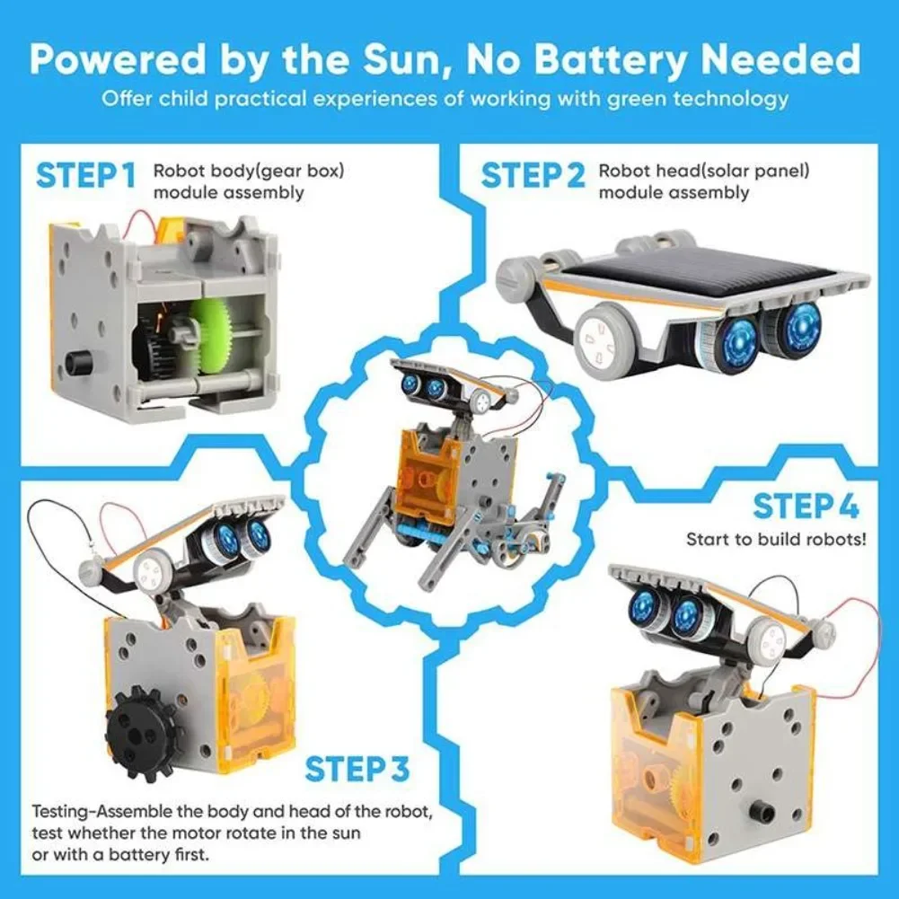 13 em 1 robô movido a energia  - Diy Electronics For Beginners avaliação e preço