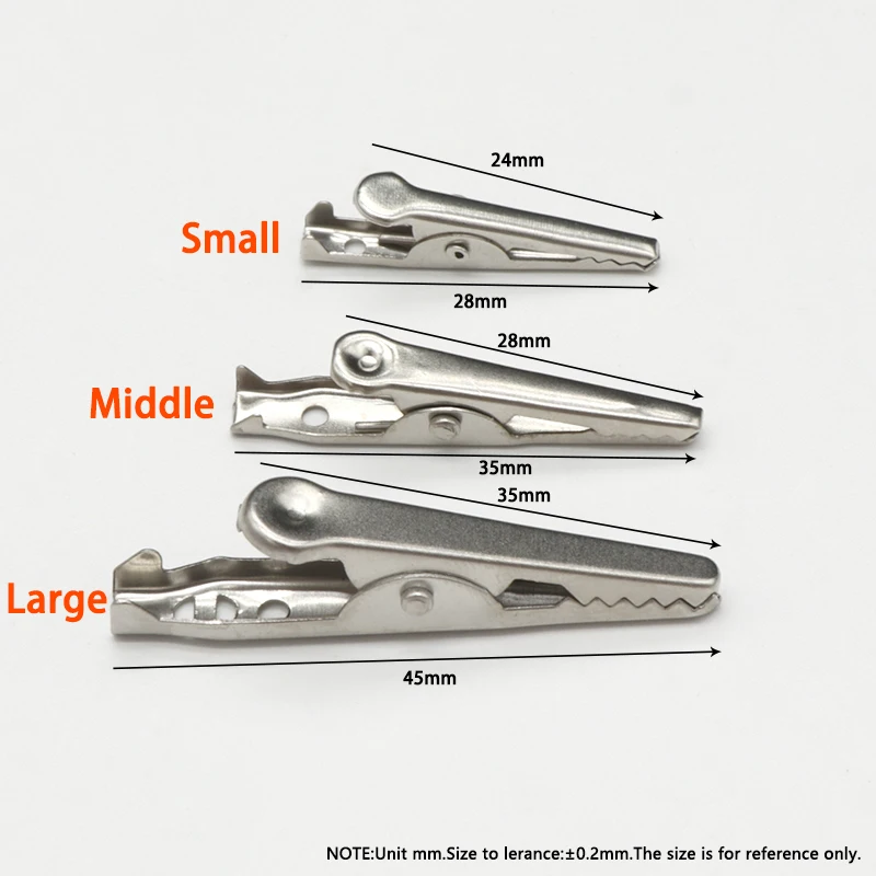 28 35 45mm clipe de jacaré de  - Crocodile Clip Set avaliação e preço